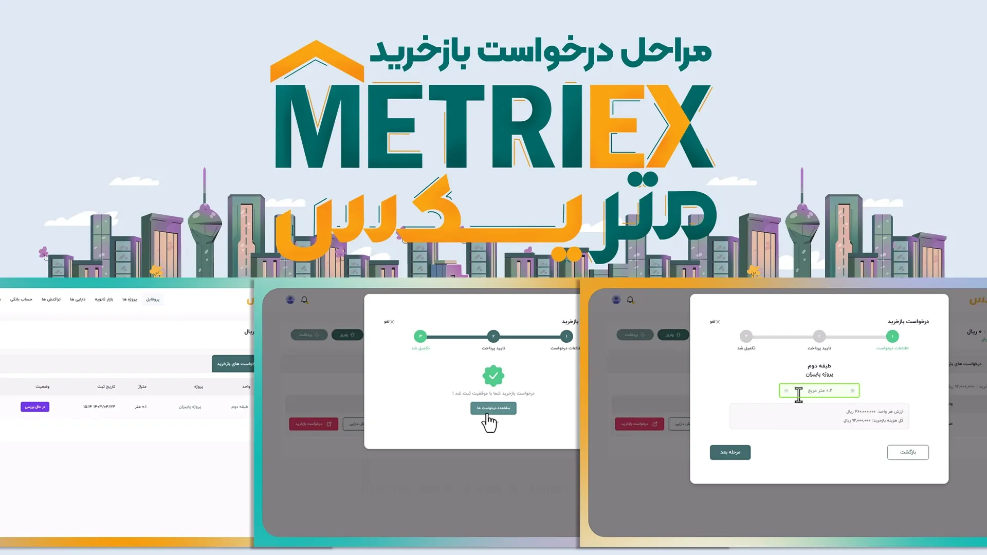 مراحل درخواست بازخرید
